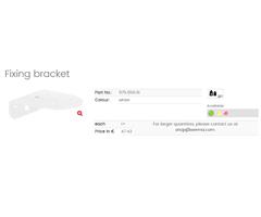 975.656.01 Werma 97565601 Fixing bracket for ClearSIGN White