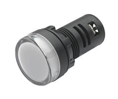 E2S22D230VW E2S  Pilot Light E2S22D 230vAC WHITE LED IP65 iØ22,5mm Panel Mount