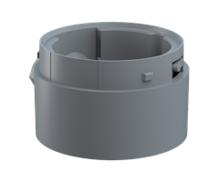 261.700.02 Werma  Midi Adaptor Cable Gland GY Adaptor f base-mount (cable gland)